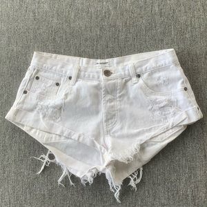 One by One Teaspoon Bandit Denim Shorts